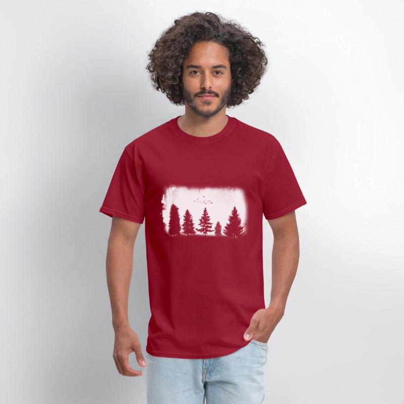 Minimalist Retro Nature Wild Trees