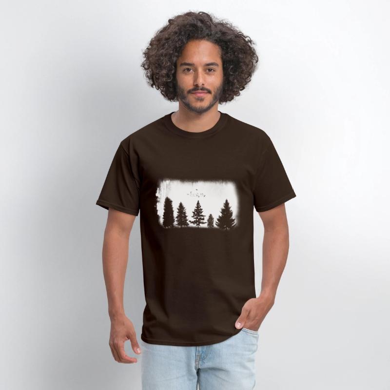 Minimalist Retro Nature Wild Trees