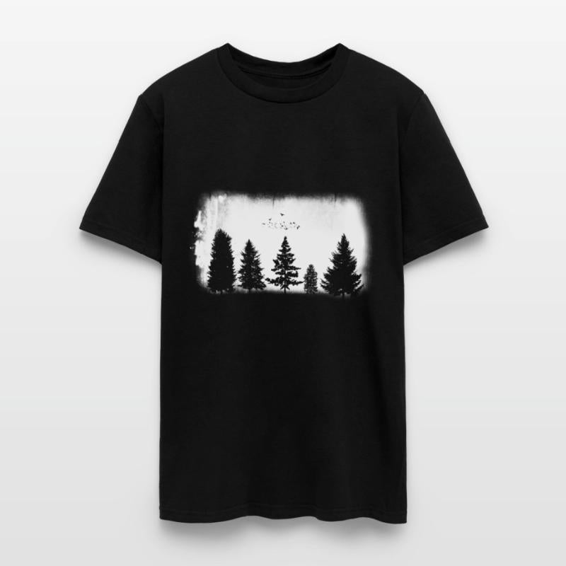 Minimalist Retro Nature Wild Trees