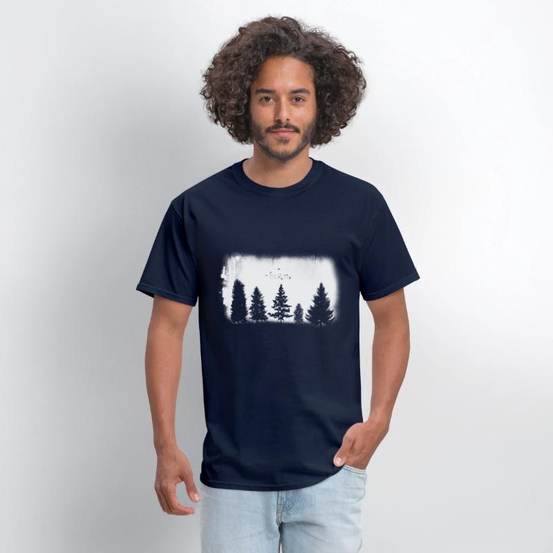 Minimalist Retro Nature Wild Trees