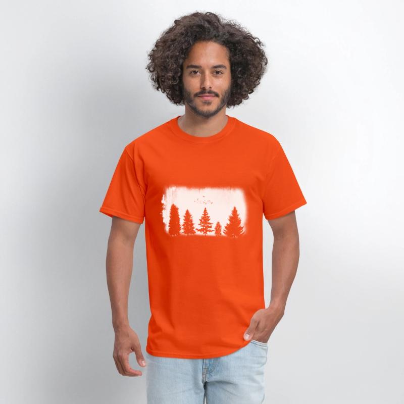 Minimalist Retro Nature Wild Trees