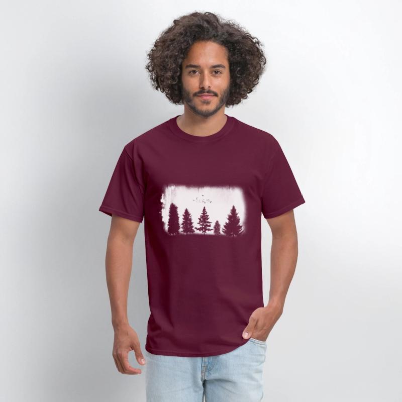 Minimalist Retro Nature Wild Trees