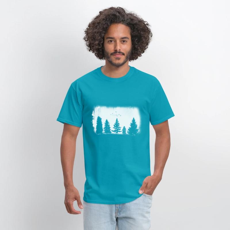 Minimalist Retro Nature Wild Trees