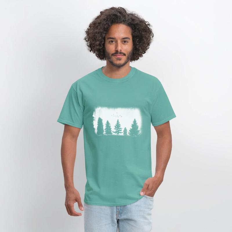 Minimalist Retro Nature Wild Trees
