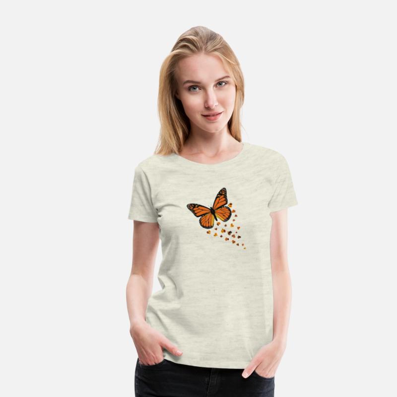 Monarch Butterfly Love Heart for Women and Girls