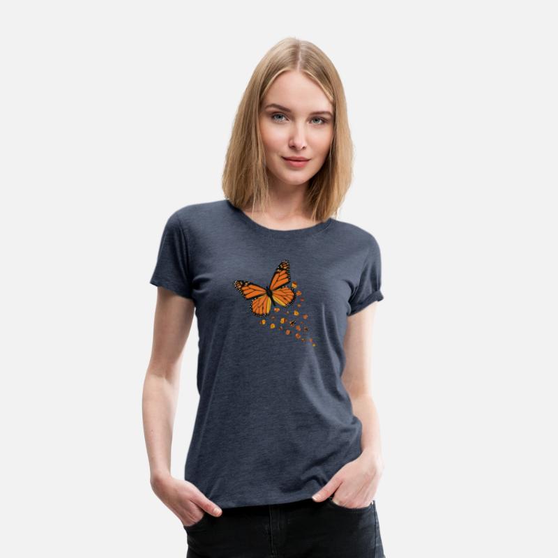 Monarch Butterfly Love Heart for Women and Girls