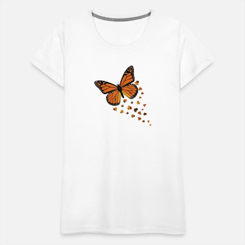Monarch Butterfly Love Heart for Women and Girls
