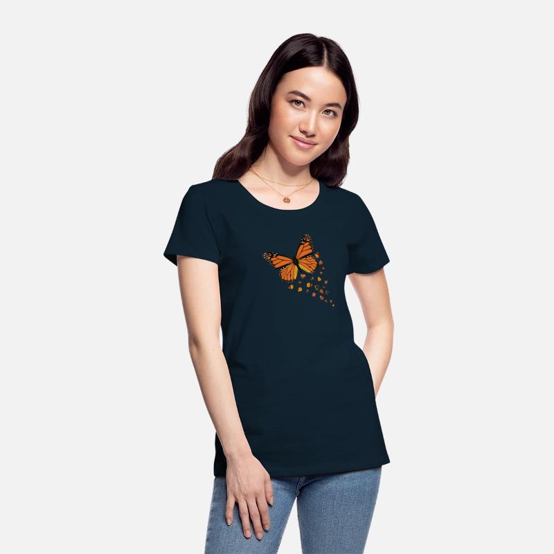 Monarch Butterfly Love Heart for Women and Girls