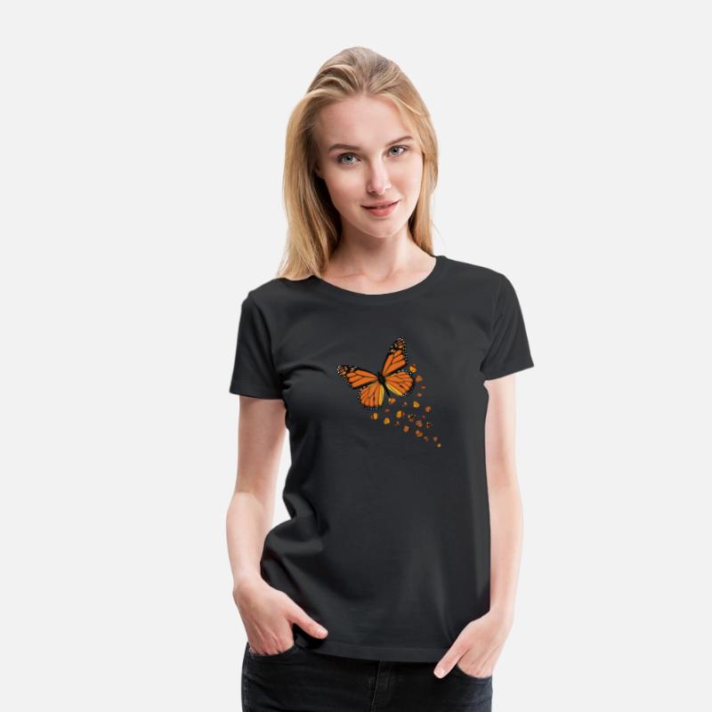 Monarch Butterfly Love Heart for Women and Girls