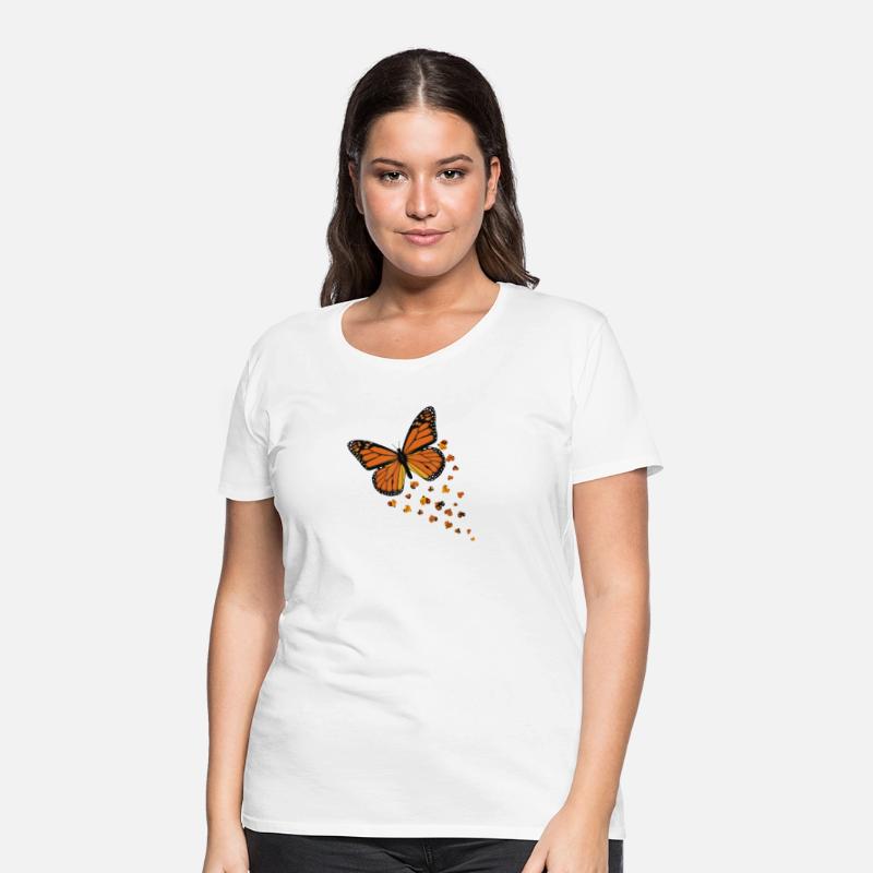 Monarch Butterfly Love Heart for Women and Girls
