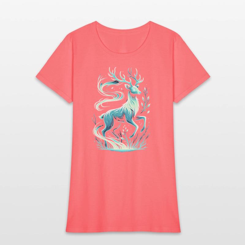 Mystical Deer in Enchanting Forest Scene