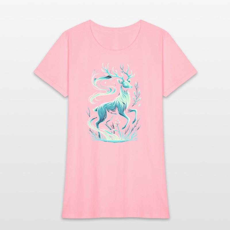 Mystical Deer in Enchanting Forest Scene