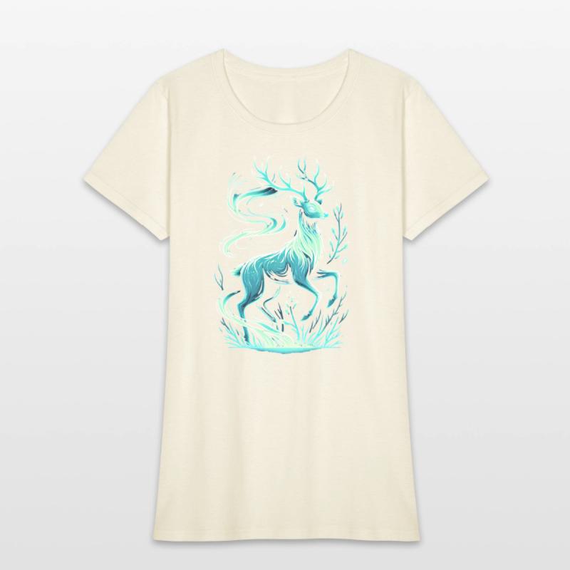 Mystical Deer in Enchanting Forest Scene