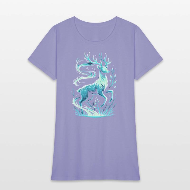 Mystical Deer in Enchanting Forest Scene