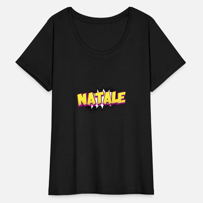 Natale Custom Name Comic Book Style Pop Art,