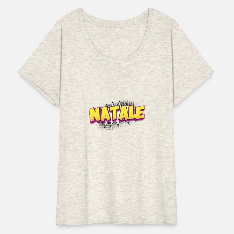 Natale Custom Name Comic Book Style Pop Art,