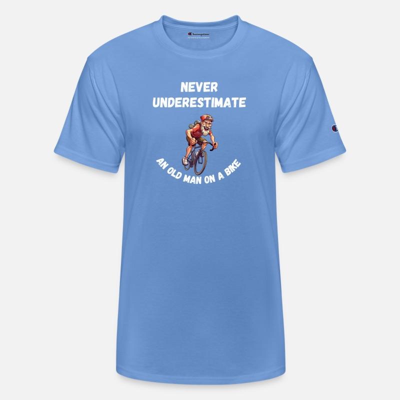 NEVER UNDERESTIMATE AN OLD MAN ON A BIKE