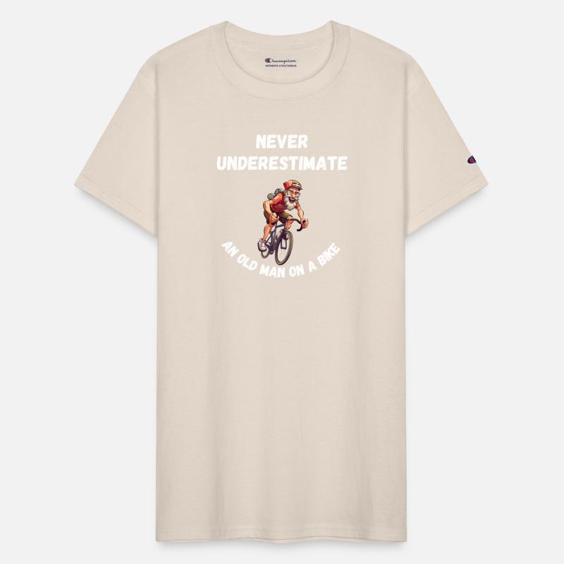 NEVER UNDERESTIMATE AN OLD MAN ON A BIKE