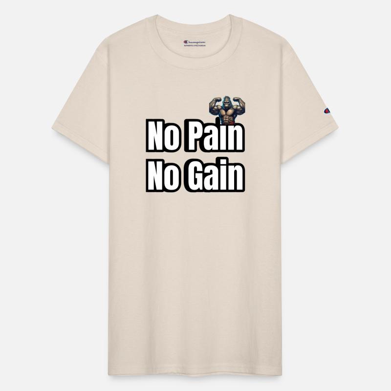 No Pain No Gain Gorilla Head