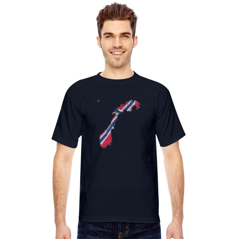 Norway Flag in Norway Map