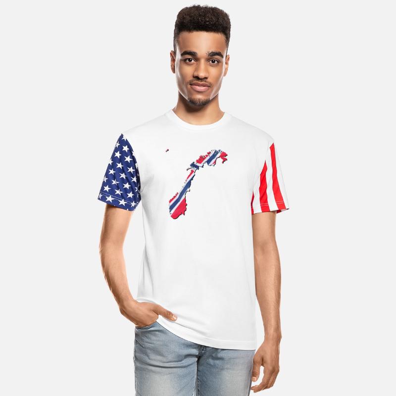 Norway Flag in Norway Map