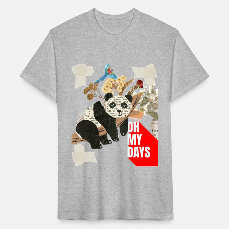 Oh My Days – Panda Collage Tee