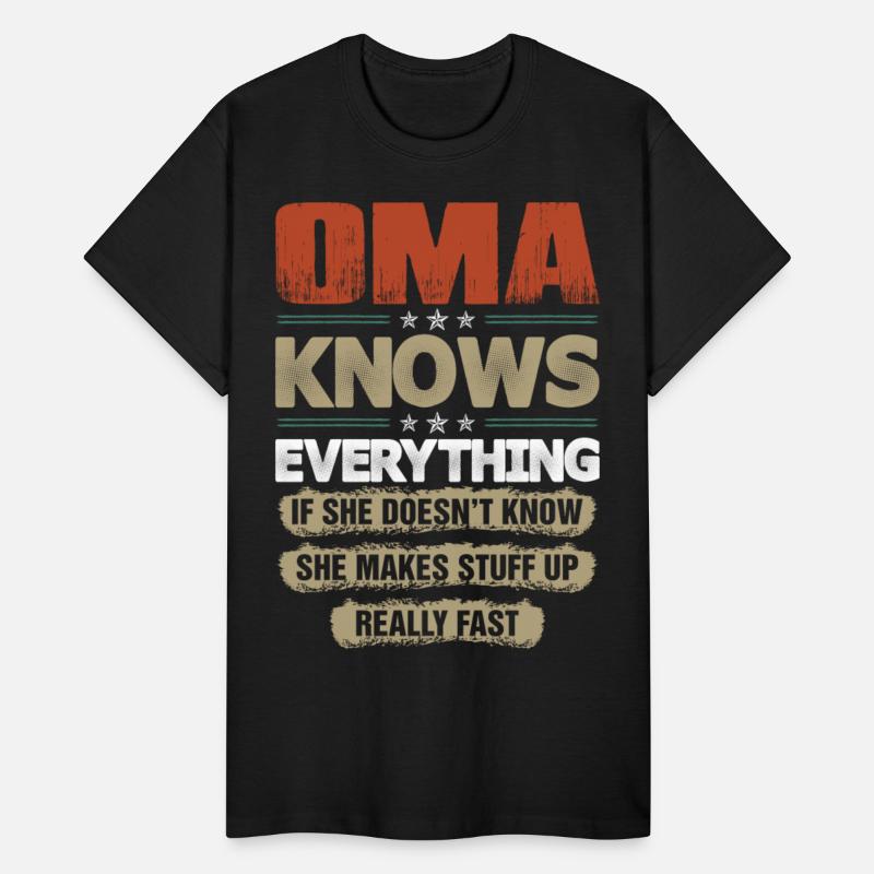 Oma Knows Everything Tshirt