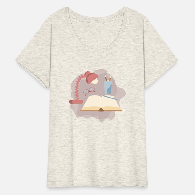 Сomposition with open book and eyeglasses