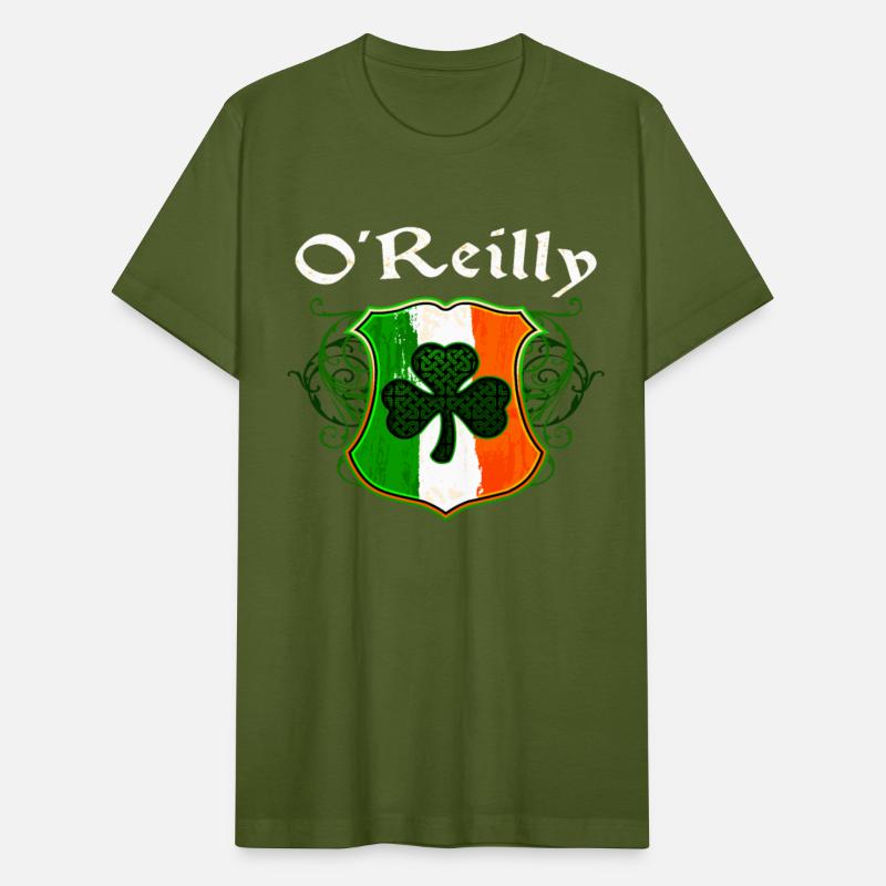 O'Reilly Irish Surname Ireland Flag Shamrock