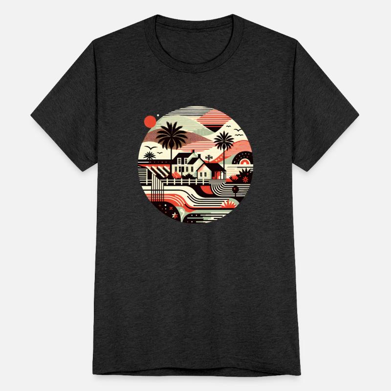 Palm-Embraced Sunset Landscape