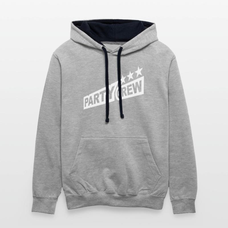 Party Crew Team Fun Friends Group Member Text Logo