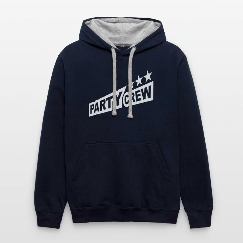 Party Crew Team Fun Friends Group Member Text Logo