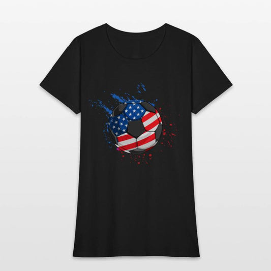 Patriotic Soccer 4th of July USA American Flag