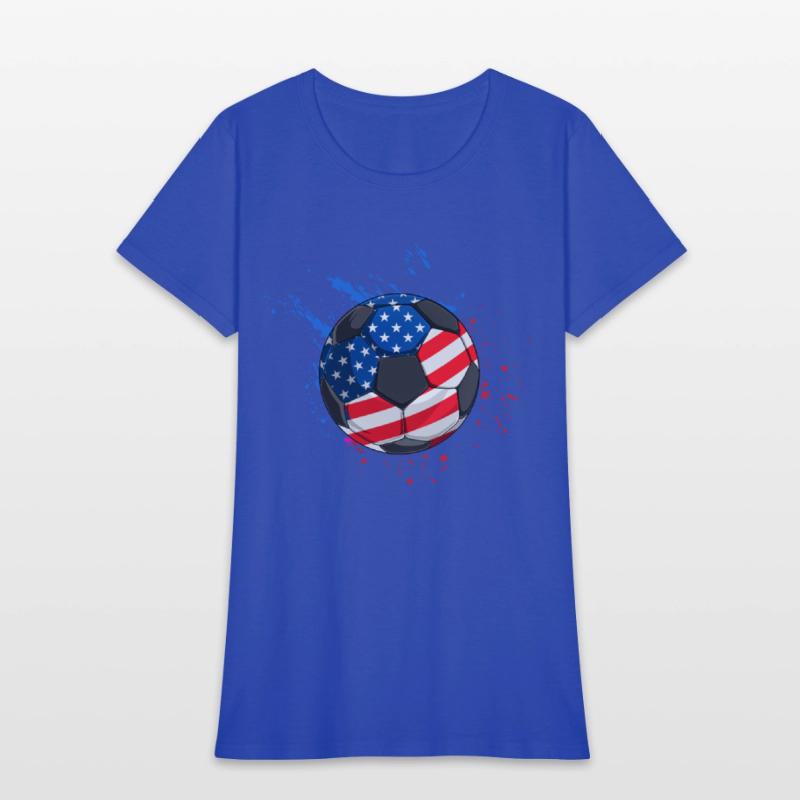 Patriotic Soccer 4th of July USA American Flag