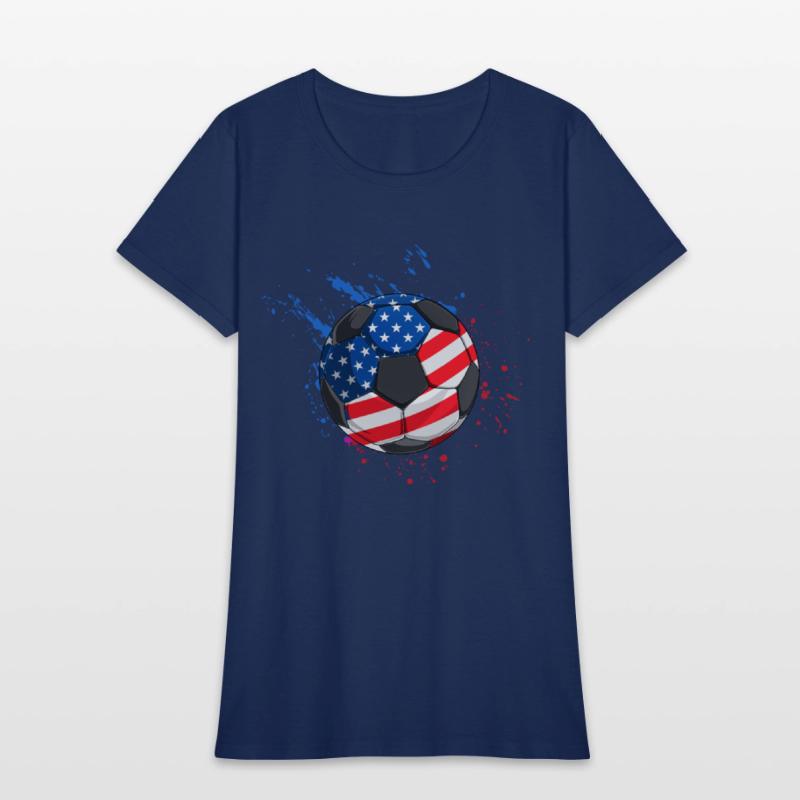 Patriotic Soccer 4th of July USA American Flag