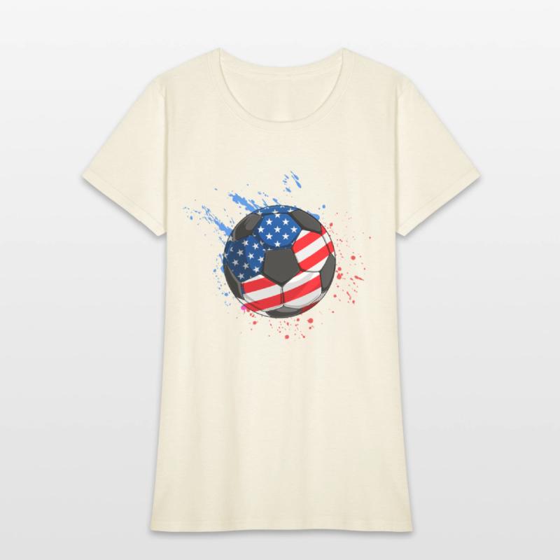 Patriotic Soccer 4th of July USA American Flag