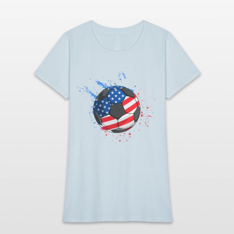 Patriotic Soccer 4th of July USA American Flag