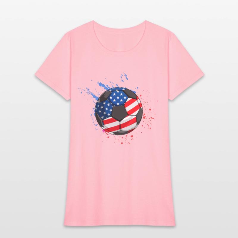 Patriotic Soccer 4th of July USA American Flag
