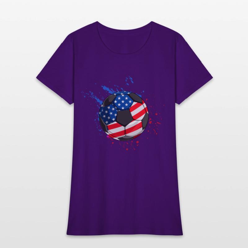 Patriotic Soccer 4th of July USA American Flag