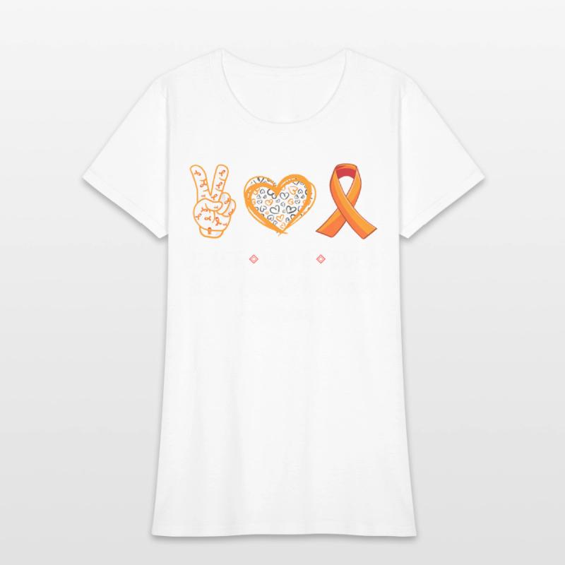 Peace Love cure basal cell skin cancer awareness