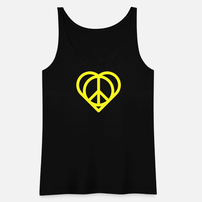Peaceful Heart with Peace Sign Pattern