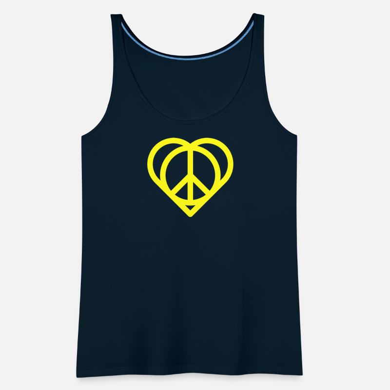 Peaceful Heart with Peace Sign Pattern