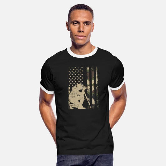 Photography camera American Flag