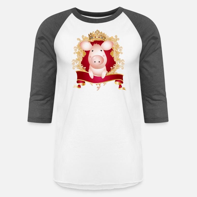 Pig with magnificent coat of arms and banner