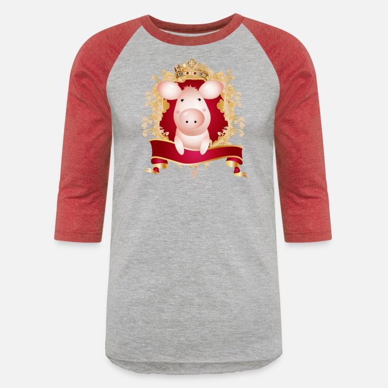 Pig with magnificent coat of arms and banner