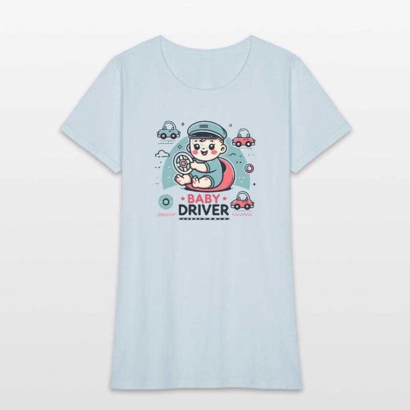 Playful Baby Driver Illustration