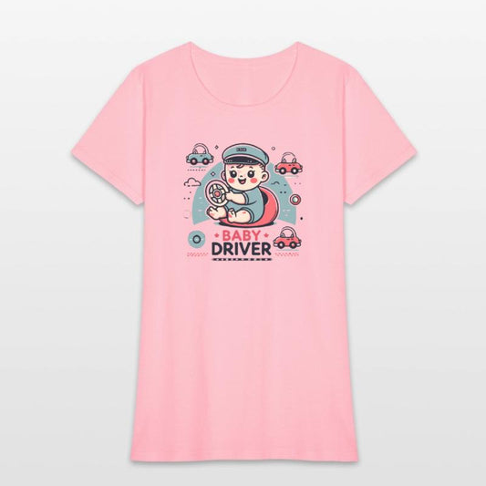 Playful Baby Driver Illustration