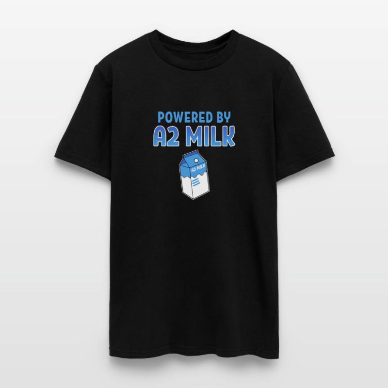 Powered By A2 Milk Milkshake Foodie Milking Gift