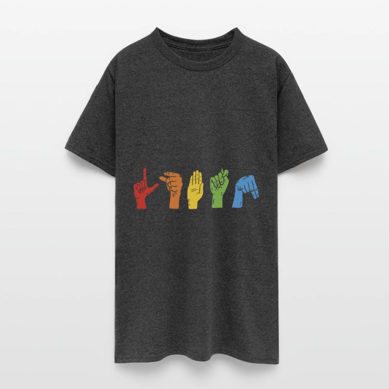 Pride LGBTQ Sign Language Colorful