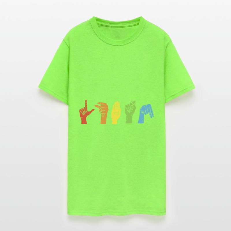 Pride LGBTQ Sign Language Colorful